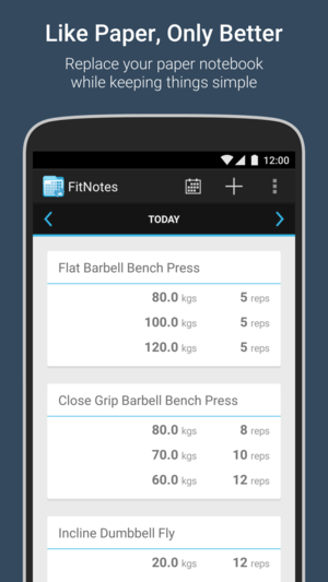 Fitnotes Gym Workout Log App